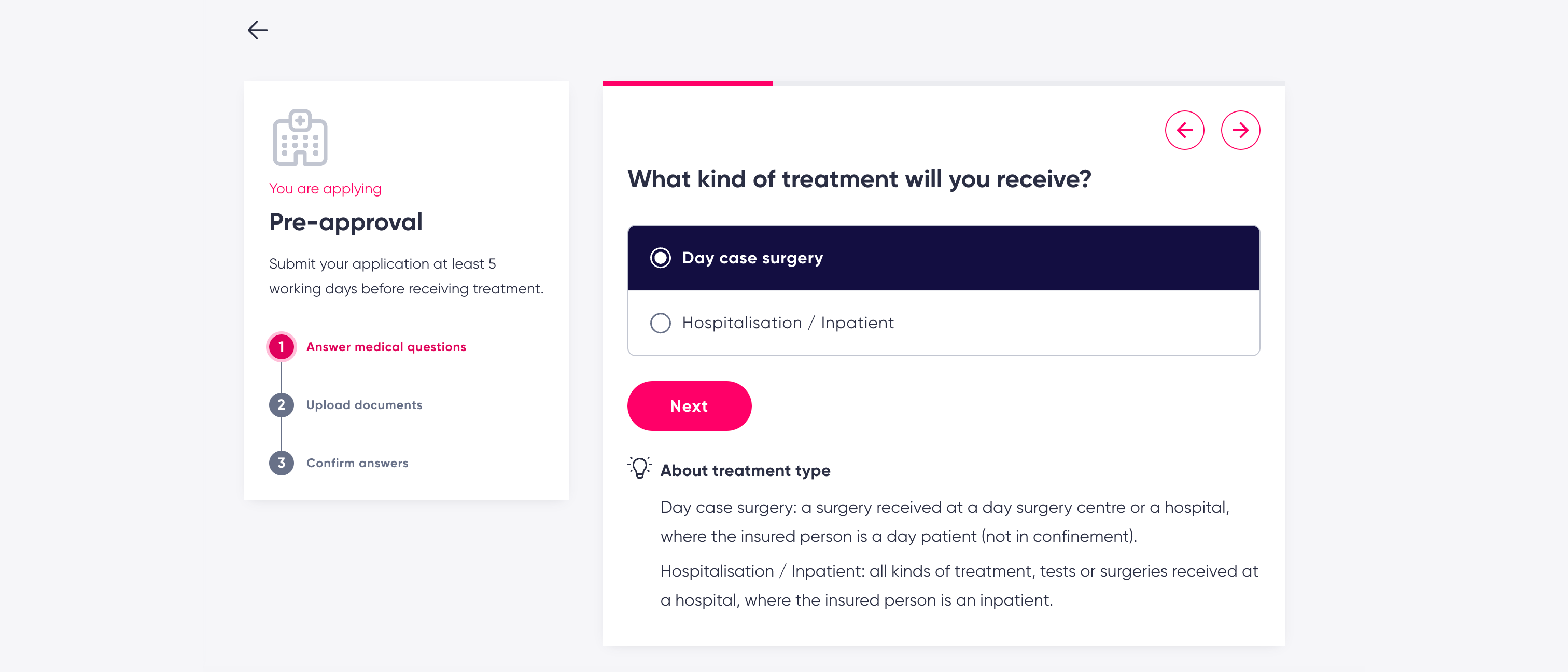 Digitalising the Claim Submission Flow